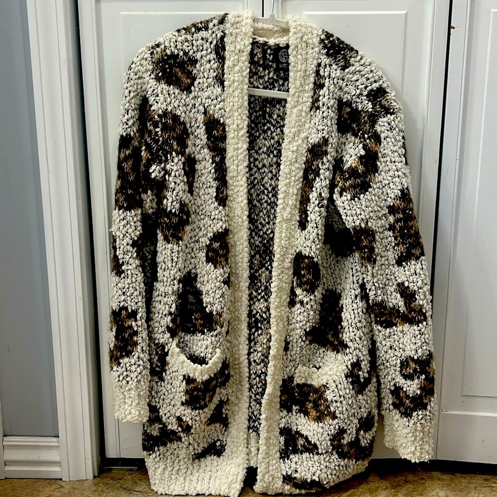 Cozy animal print sweater
